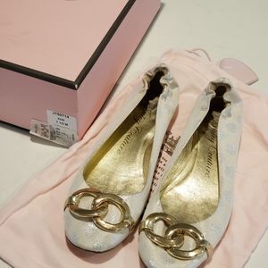 Juicy Couture Metallic Ballet Flats